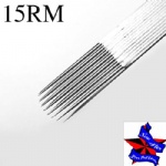 New Star Tattoo 50PCS 15RM Curved Round Magnum Sterile Disposable Tattoo Needles Supply 1215RM